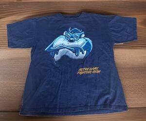 Vintage TNT Tazmanian Devil T Shirt Large Blue Notre Dame Fighting Irish